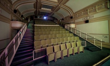 LONDON, ENGLAND - MAY 05:  General view of the interior of the Regent Cinema on May 5, 2015 in London, England.  After a three-year restoration, the first ever cinema to display a moving image created by the Lumiere brothers re-opens to the public. The refurbished Regent Street Cinema will be the only cinema in the UK to show all moving image media, from 16 and 35mm to Super 8 and 4K digital film.  (Photo by Ian Gavan/Getty Images)