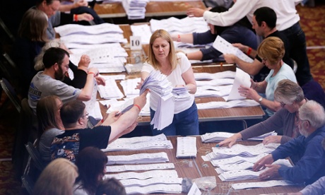 An election count in Southampton.