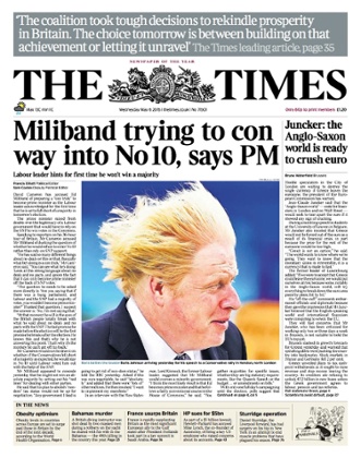 The Times warns of Labour trying to 'con' its way into No 10