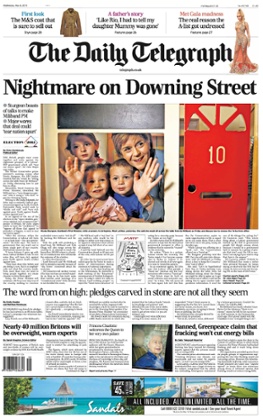 The Telegraph claims a Labour-SNP coalition will be a 'nightmare' 