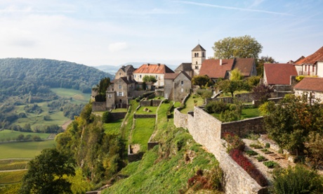 The village of Château-Chalon in the Jura region of France.
