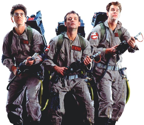 Harold Ramis, Bill Murray and Dan Aykroyd in Ghostbusters 