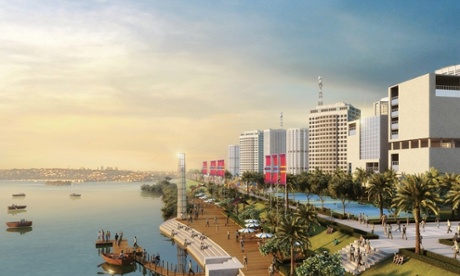 A visualisation of Palava City’s lakefront.