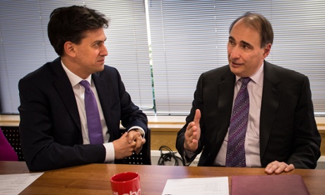 David Axelrod (right) with Ed Miliband