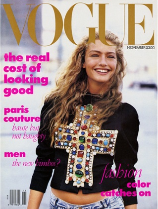 Wintour's favourite Vogue cover – the November 1988 issue.