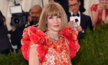 Anna Wintour arrives at the Met Ball on Monday