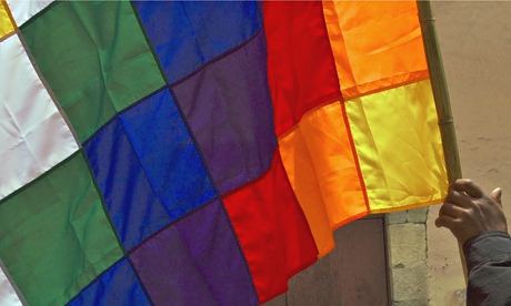 wiphala flag (bolivian indigenous people)