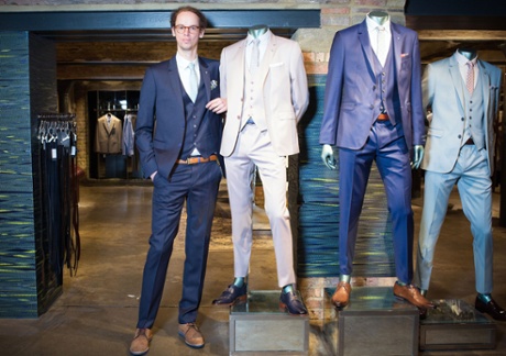 Michael Cragg in his 'tall' suit