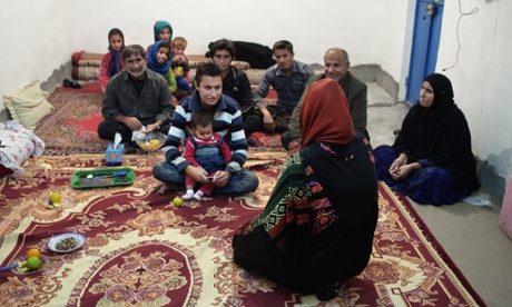 ‘We had to choose between the sustenance of the family, or to save a son’: (top) Ghaffar and his family meet Narin, the donor, a few days before the transplant.