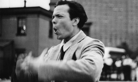 Orson Welles on location for Too Much Johnson