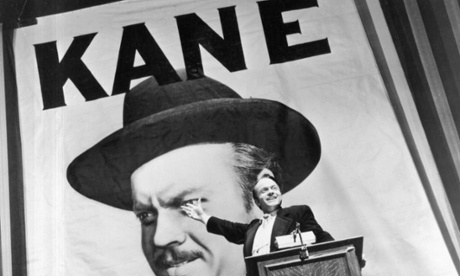 Orson Welles as Charles Foster Kane, who uses his newspaper empire to try to get elected