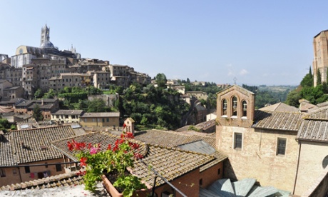 The view from Siena's Albergo Bernini