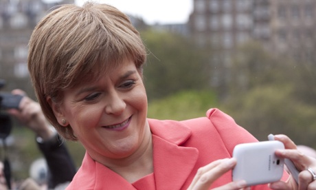 Nicola Sturgeon plays her part in the selfie election.