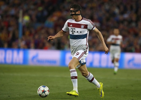 Bayern's Robert Lewandowski.