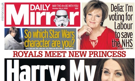 Revenues have fallen at Daily Mirror publisher Trinity Mirror