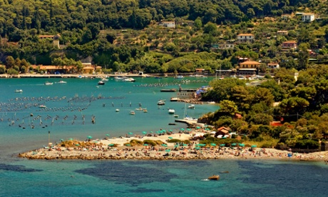 Beach, Palmaria island, Ligurian coast, Italy