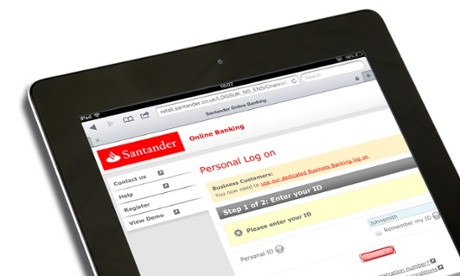 Mixed messages: A Santander online ID number turned out to be the same as an in-branch account.