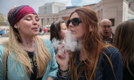 A marijuana rally in Denver, Colorado.