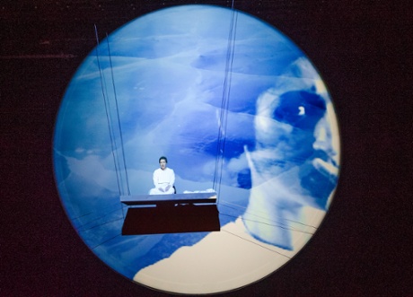 Claire Booth in Atthis at the Linbury Studio.