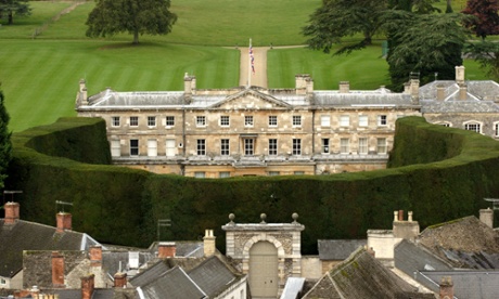 An aerial view of the Lady Bathurt's property in Cirencester.