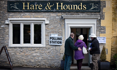 Polling station in a pub