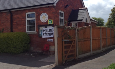 A polling station in South Swindon.