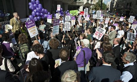 Lawyers demonstrating