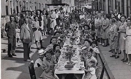 VE Celebrations, Herbert Street, later renamed Herbert Crescent, Eastville, Bristol. From my Grandfathers archive