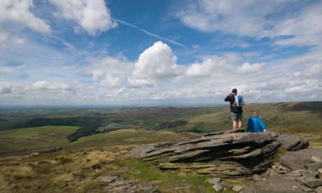 Looking towards Kinder Reservoir from the Pennine way
