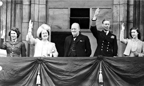 VE day Churchill royals
