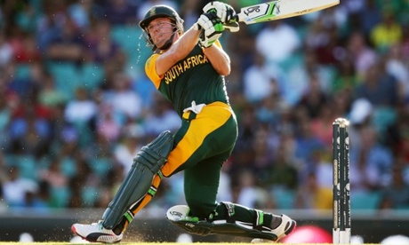 AB de Villiers, seen here playing for South Africa during the 2015 World Cup, forms part of the Challengers' impressive top order which includes Chris Gayle and Virat Kohli.