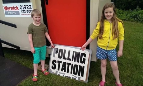 Polling day with children
