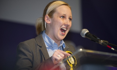 Newly elected Scottish National Party (SNP) member of parliament, Mhairi Black, Britain's youngest member of parliament since 1667.