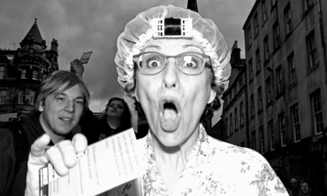 Fringe performer: taken by surprise on the Royal Mile