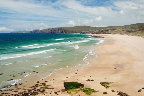 Sandwood Bay on a good day.