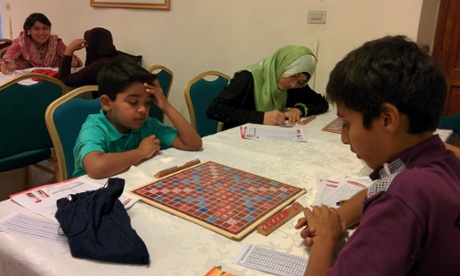 Scenes from a Scrabble ranking tournament in Karachi.