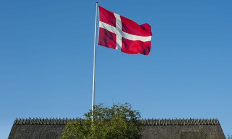 the Danish flag