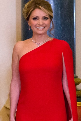 Angelica Rivera, wife of Mexican President Enrique Peña Nieto at Buckingham Palace.