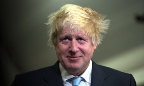 Boris Johnson, the new MP for Uxbridge and South Ruislip, at the count on Thursday night.