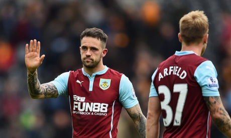 Danny Ings salutes the Burnley fans after his team were relegated from the Premier League, despite his winning goal at Hull.