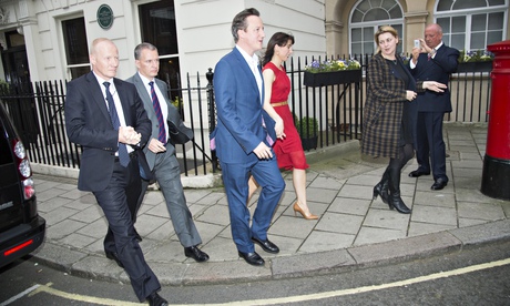David Cameron and Samantha Cameron out and about.