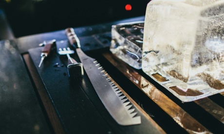 The ice at the Lui Bar is bought in large blocks from Tullamarine.