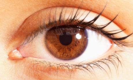 Close-up of brown eye