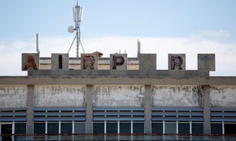 The abandoned Nicosia International airport in March 2014. A buffer zone between in the divided island still contains crumbling relics of times gone by - abandoned houses, businesses and even an airport.