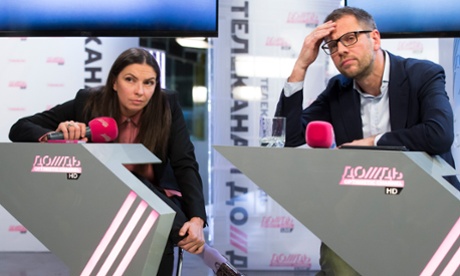 Основатели “Дождя” Наталья Синдеева и Александр Винокуров. Фото: Alexander Zemlianichenko/AP