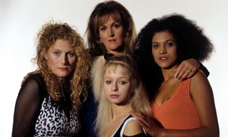Band of Gold, series 1, 1995 … Geraldine James, Barbara Dickson, Cathy Tyson and Samantha Morton.