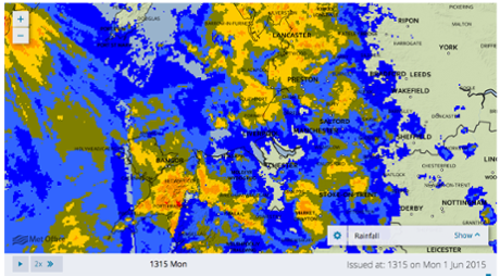 The latest rain radar