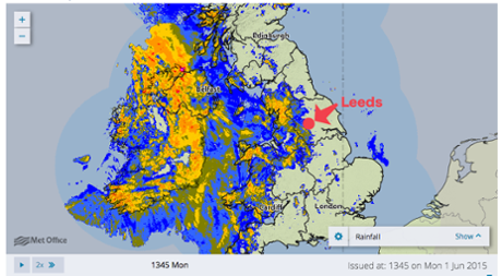 The latest rain radar