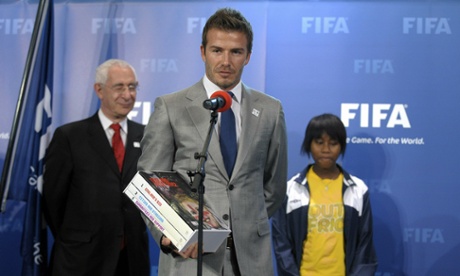 David Beckham was a key member of England's bid to host the 2018 World Cup.