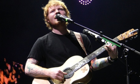 Ed Sheeran performs at Barclays Center on May 31, 2015 in New York City